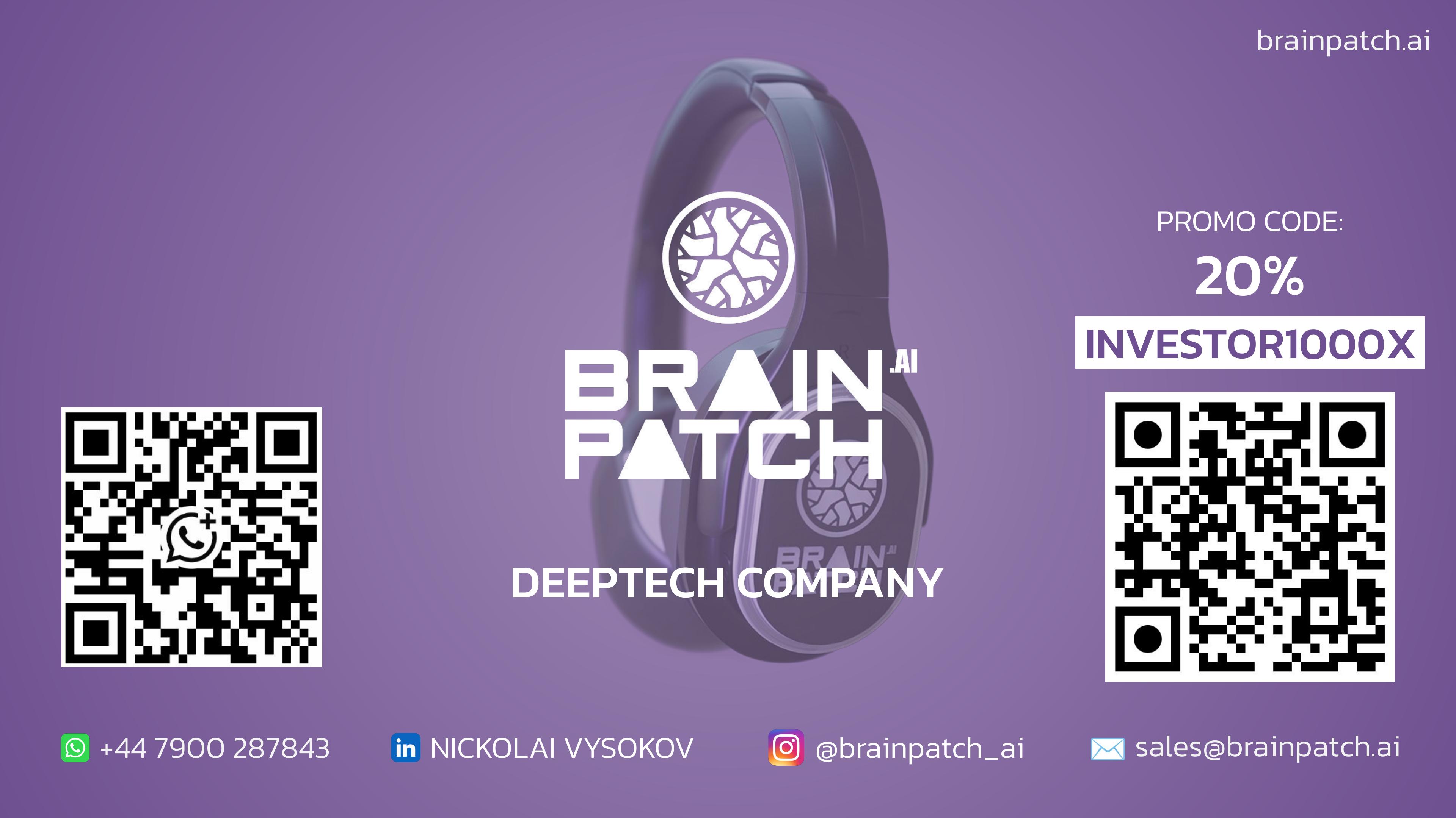 BrainPatch investment deck slide 8 / 8